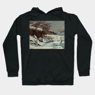 Effect of Snow by Gustave Courbet Hoodie